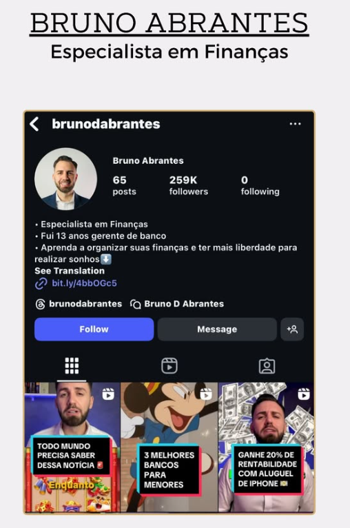 Cliente Bruno Abrantes