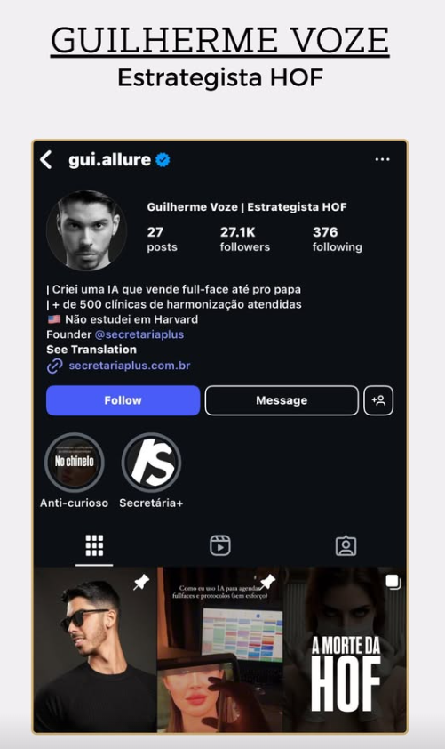 Cliente Guilherme Voze
