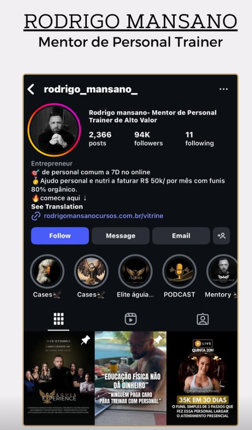 Cliente Rodrigo Mansano
